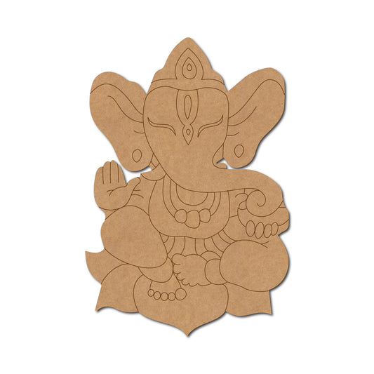 Ganesha Pre Marked MDF Design 1