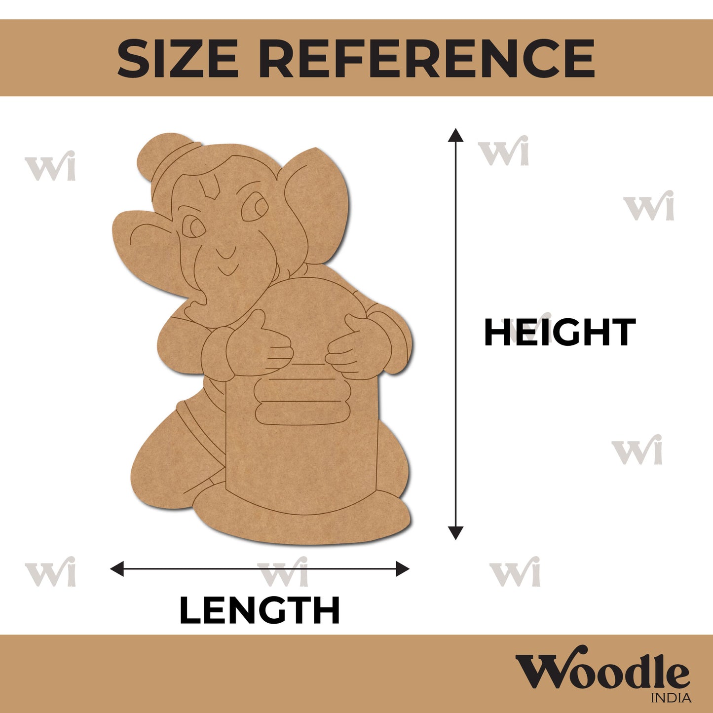 Ganesha Pre Marked MDF Design 11