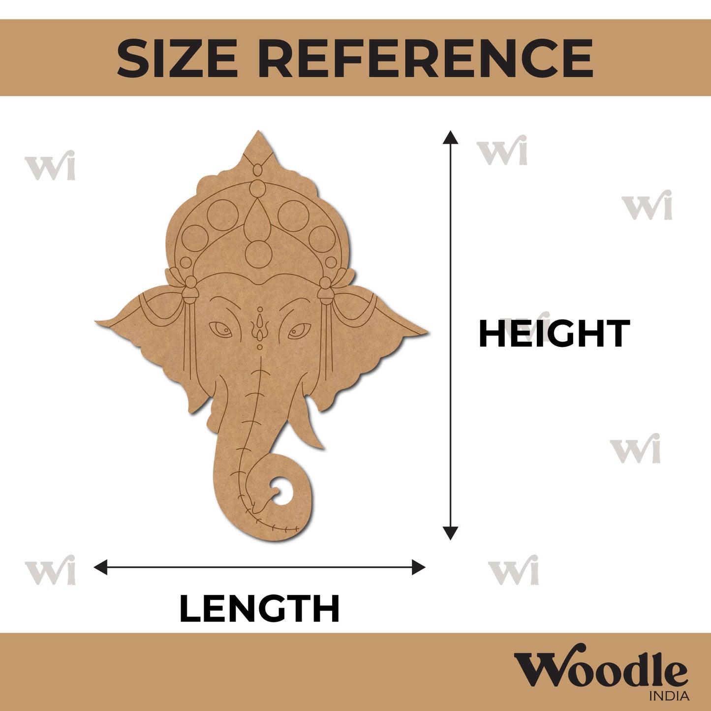 Ganesha Pre Marked MDF Design 18