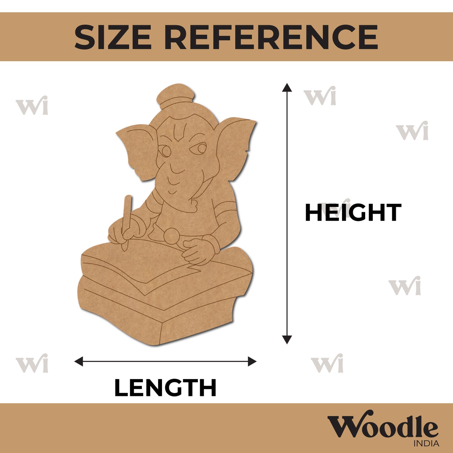 Ganesha Pre Marked MDF Design 19