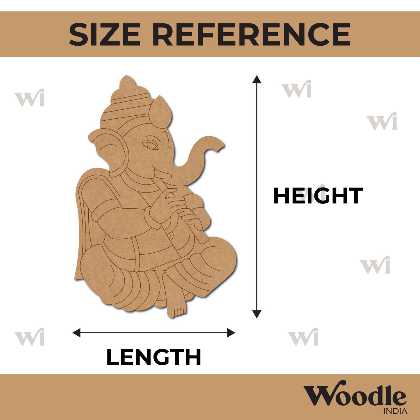 Ganesha Pre Marked MDF Design 49