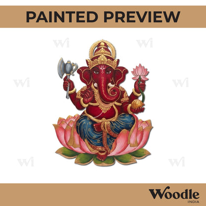 Ganesha Pre Marked MDF Design 5