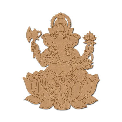 Ganesha Pre Marked MDF Design 5