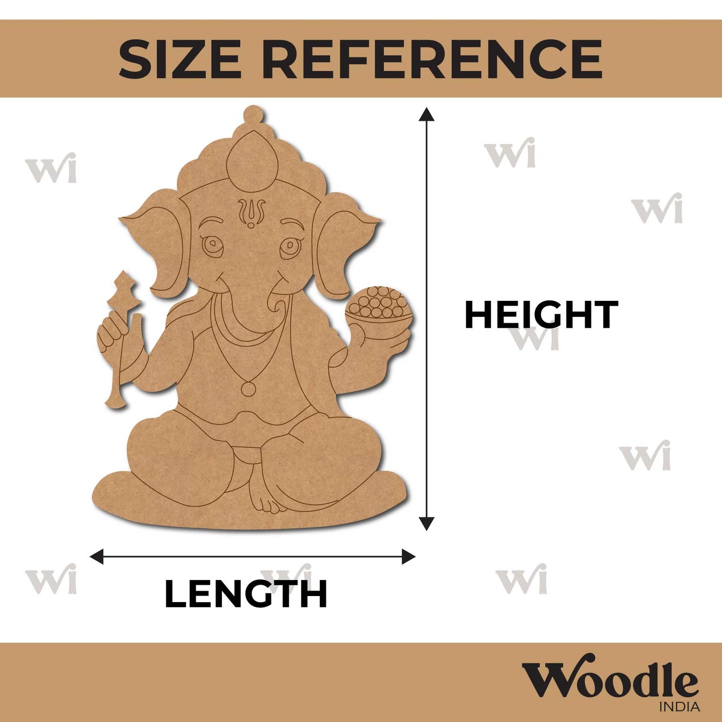 Ganesha Pre Marked MDF Design 56