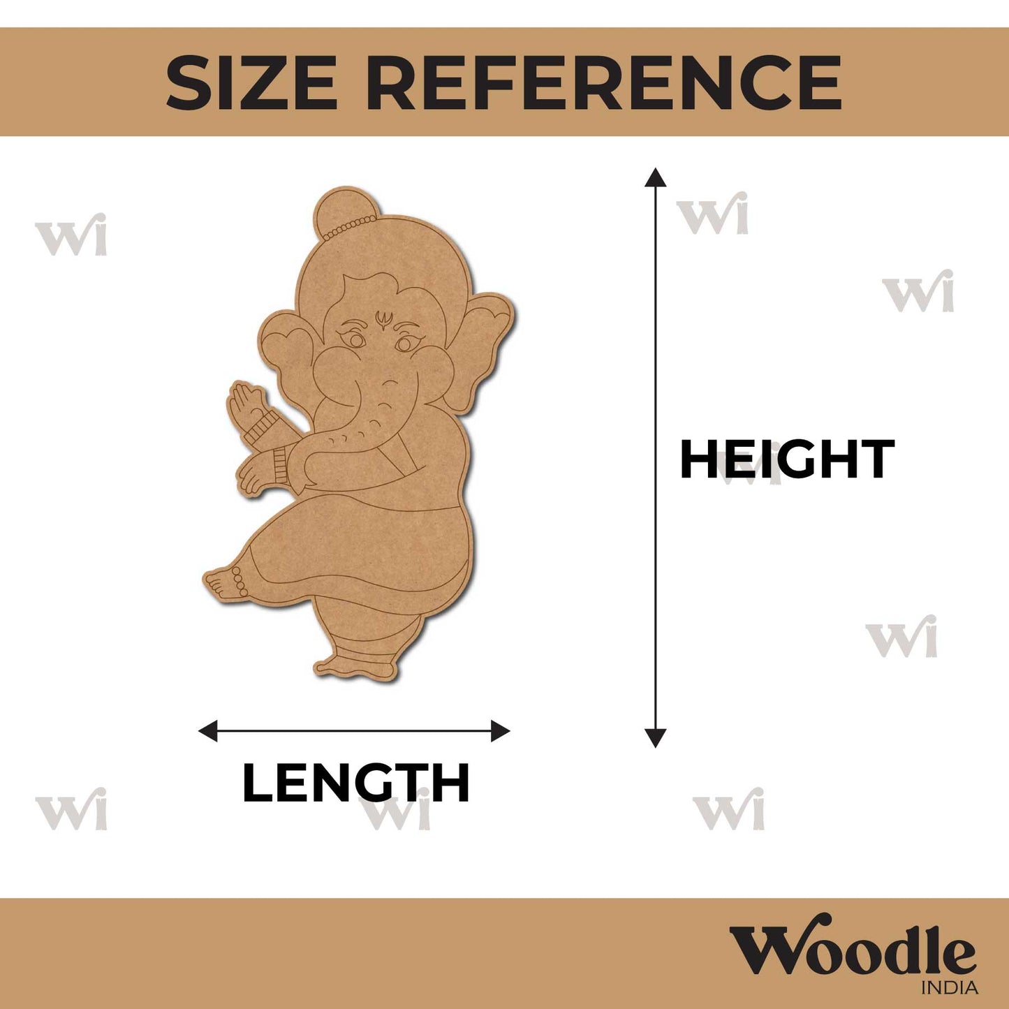 Ganesha Pre Marked MDF Design 57