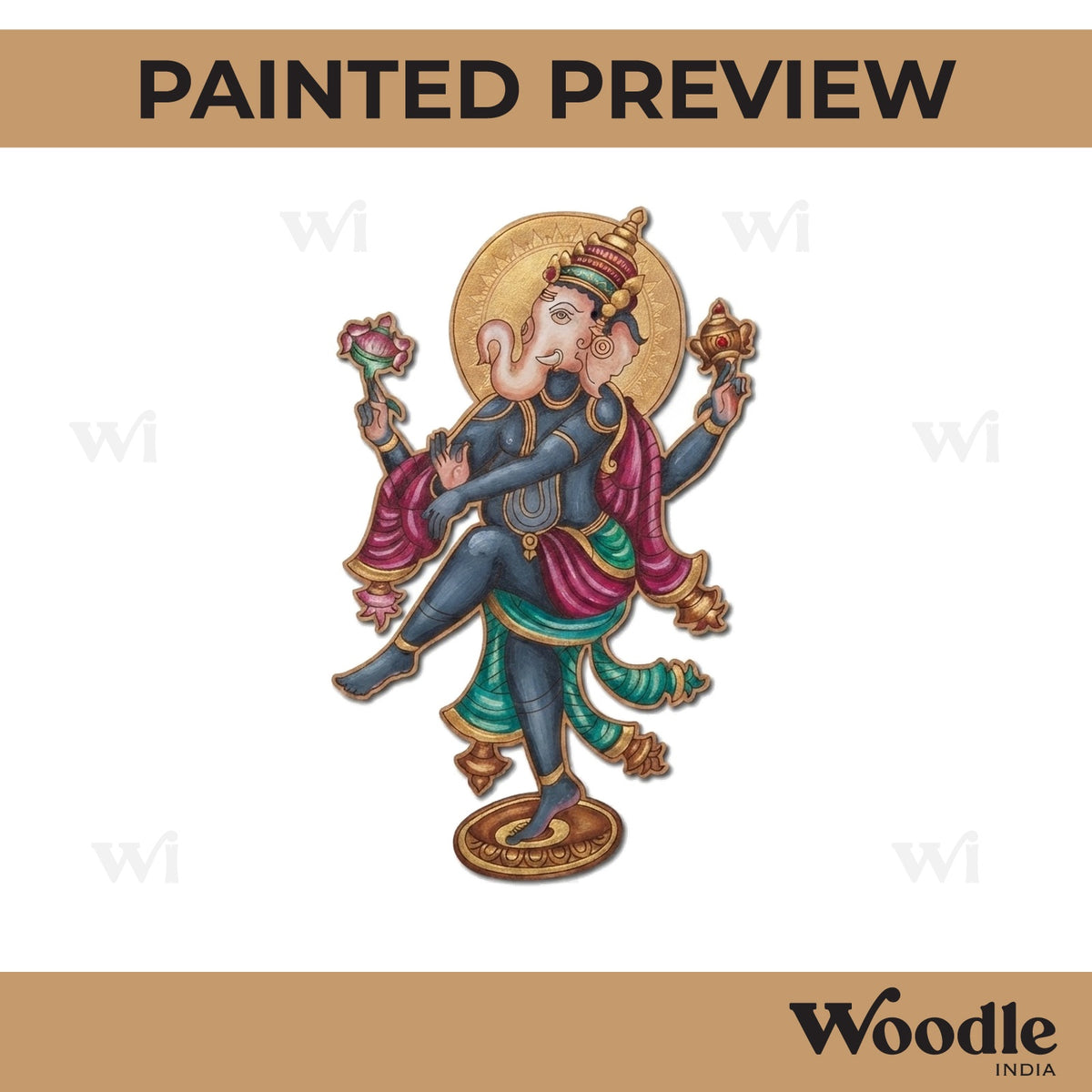 Ganesha Pre Marked MDF Design 6