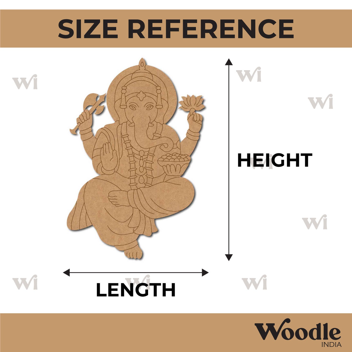 Ganesha Pre Marked MDF Design 63