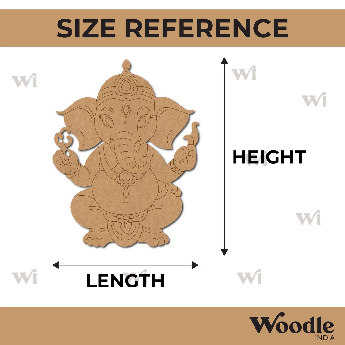 Ganesha Pre Marked MDF Design 64