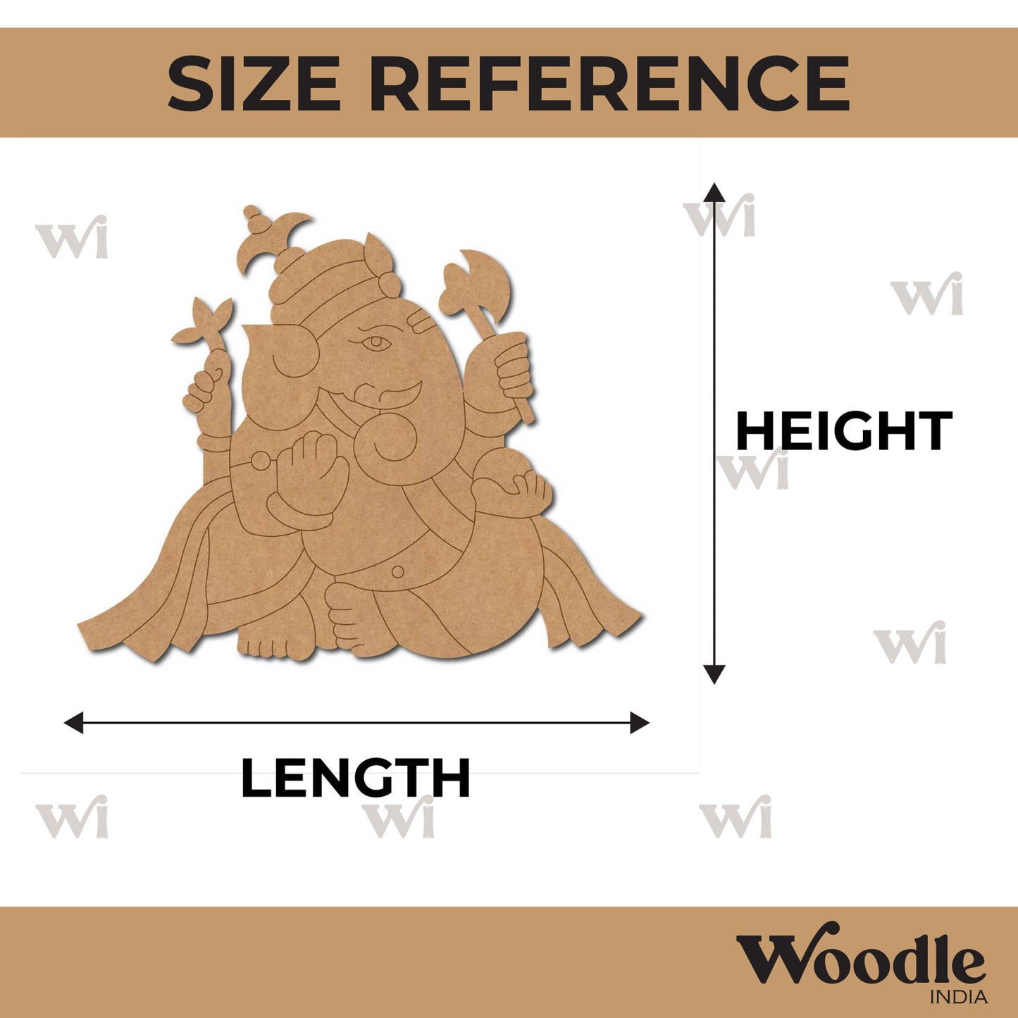 Ganesha Pre Marked MDF Design 66