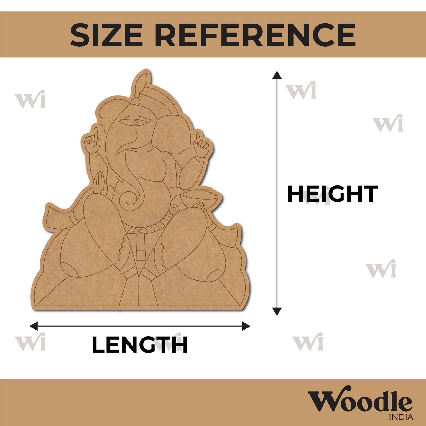 Ganesha Pre Marked MDF Design 67