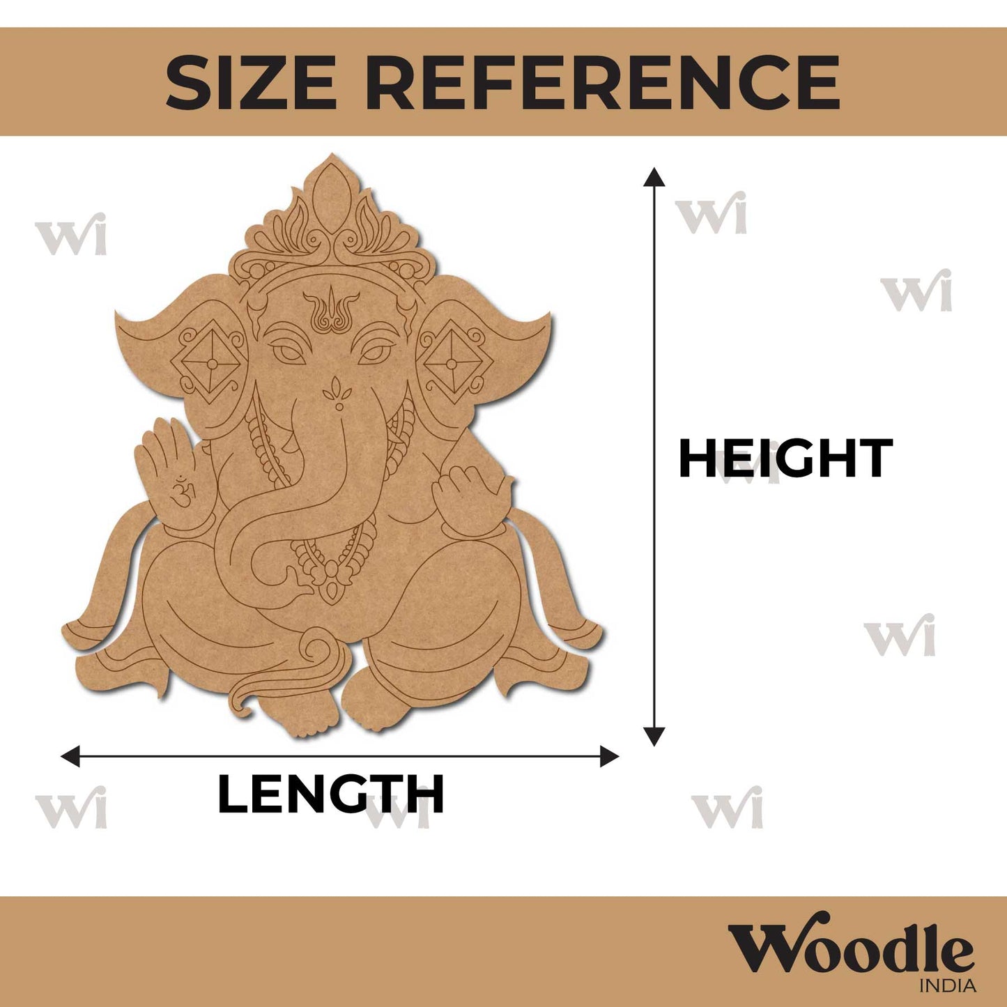 Ganesha Pre Marked MDF Design 68