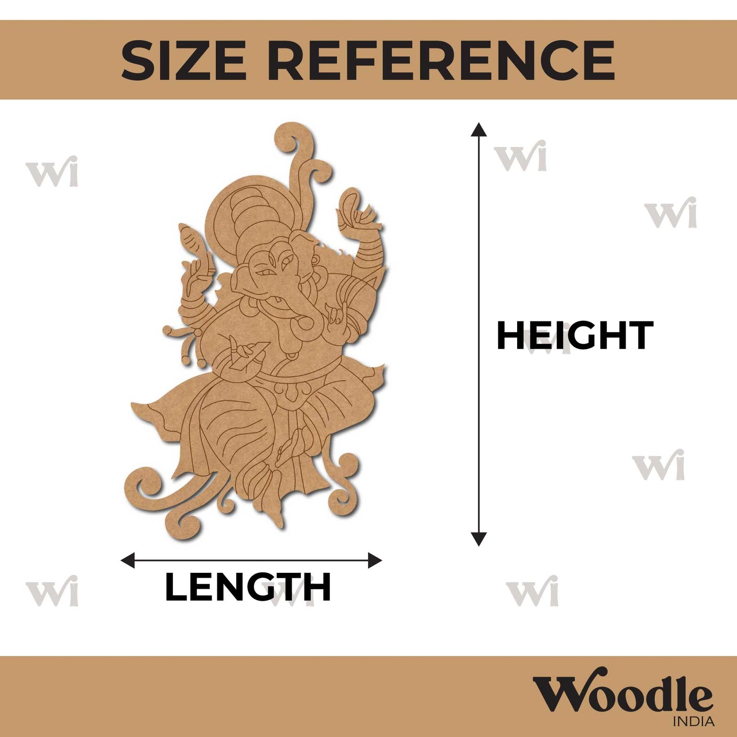 Ganesha Pre Marked MDF Design 69