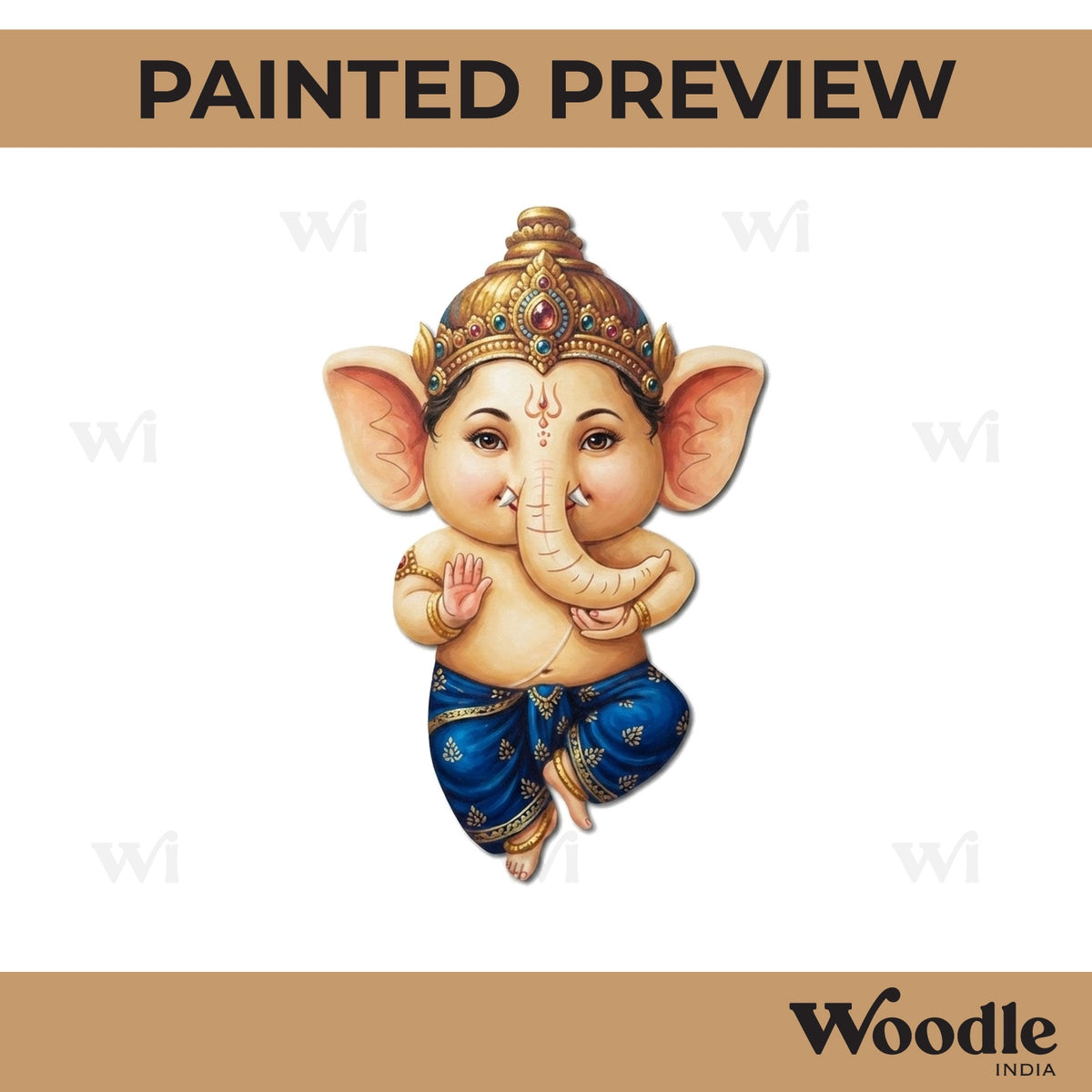 Ganesha Pre Marked MDF Design 7