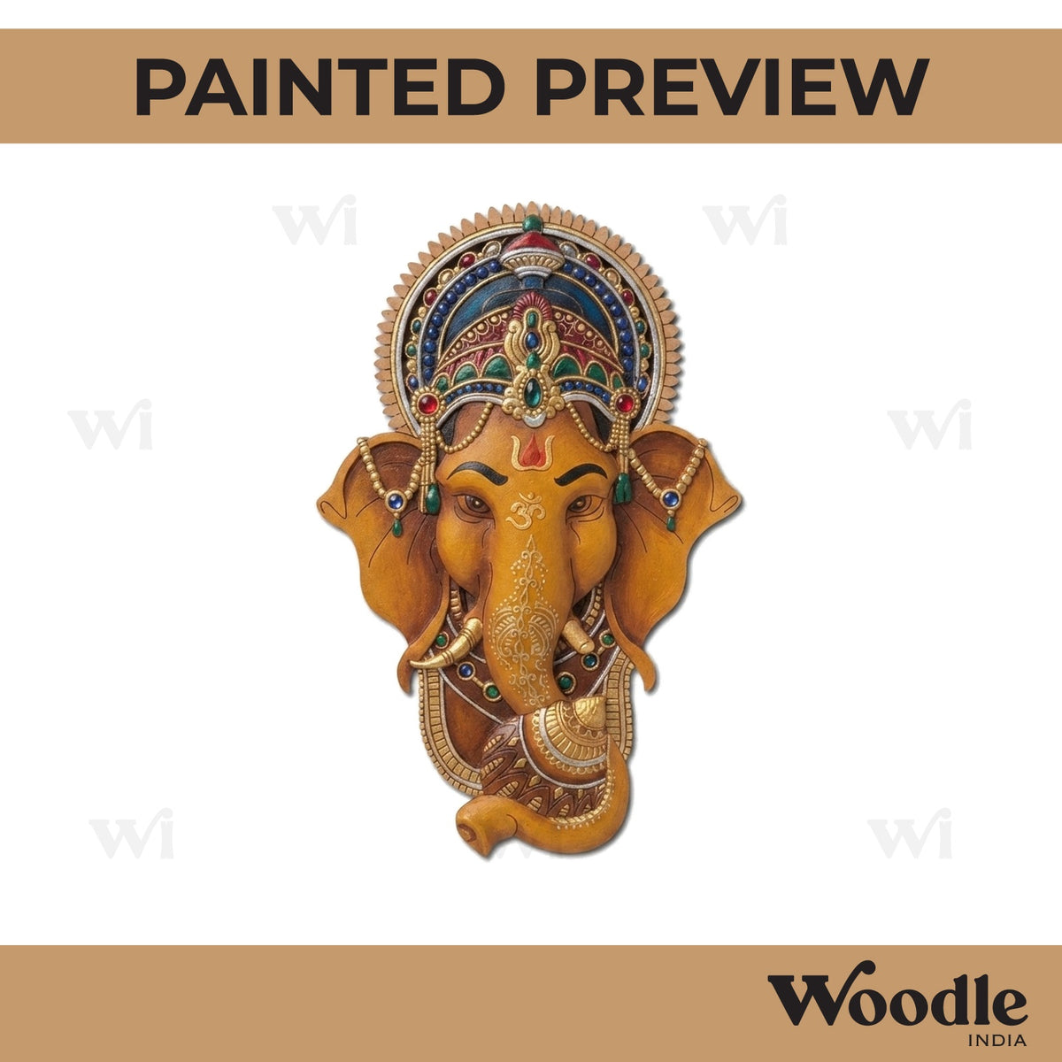 Ganesha Pre Marked MDF Design 9