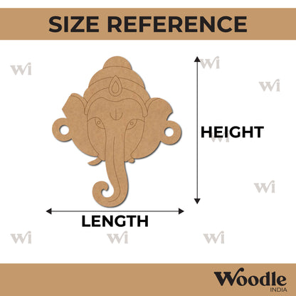 Ganesha Rakhi Pre Marked MDF Design 1