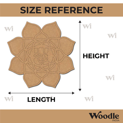 Ganesha Reusable Rangoli Base MDF Design 1