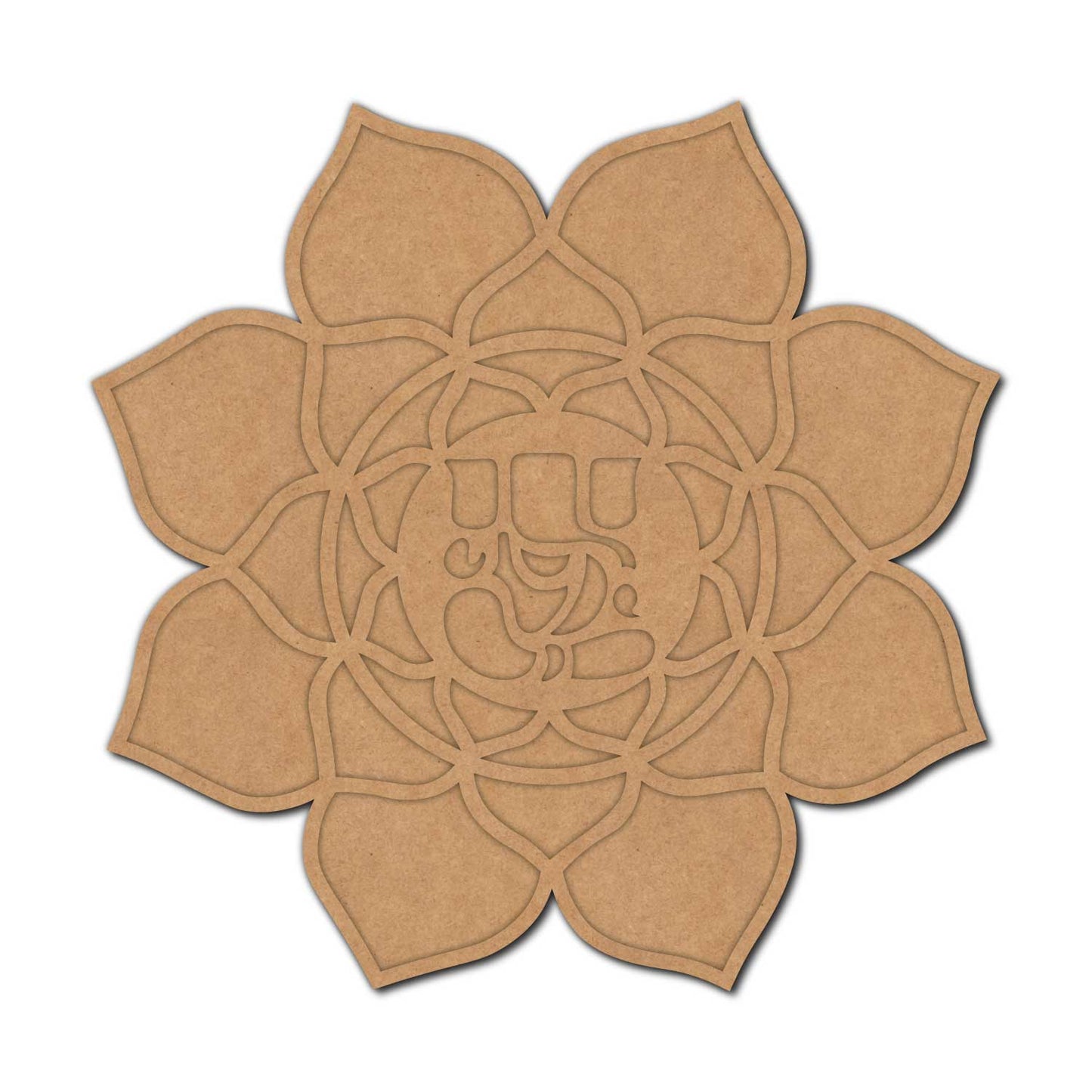 Ganesha Reusable Rangoli Base MDF Design 1