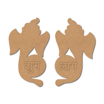 Ganesha Shubh Labh Base MDF Design 1