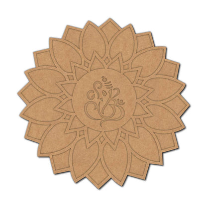 Ganesha Two Layered Base Cutout MDF Design 1