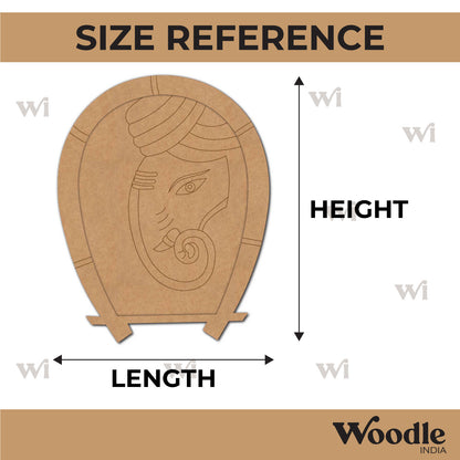 Ganesha Two Layered Pre Marked Base MDF Design 1