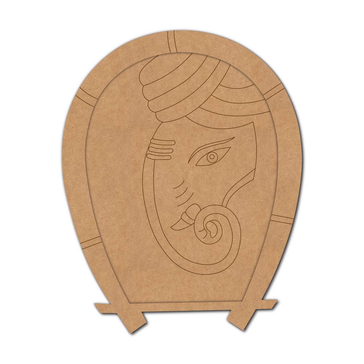 Ganesha Two Layered Pre Marked Base MDF Design 1