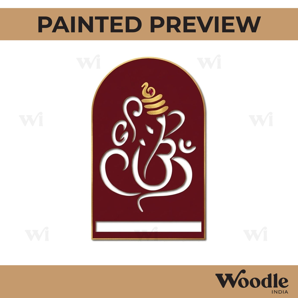Ganesha Cutout MDF Design 17