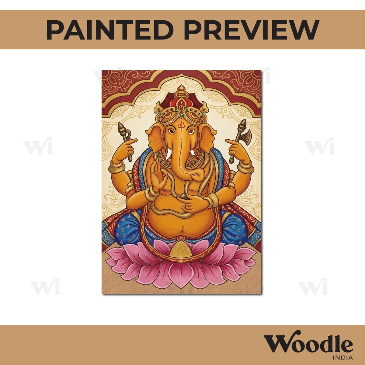Ganesha Pre Marked Base MDF Design 4