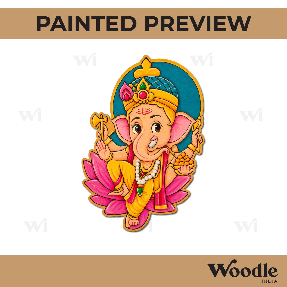Ganesha Pre Marked MDF Design 20