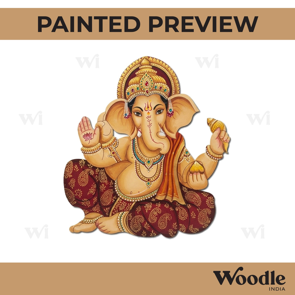 Ganesha Pre Marked MDF Design 21