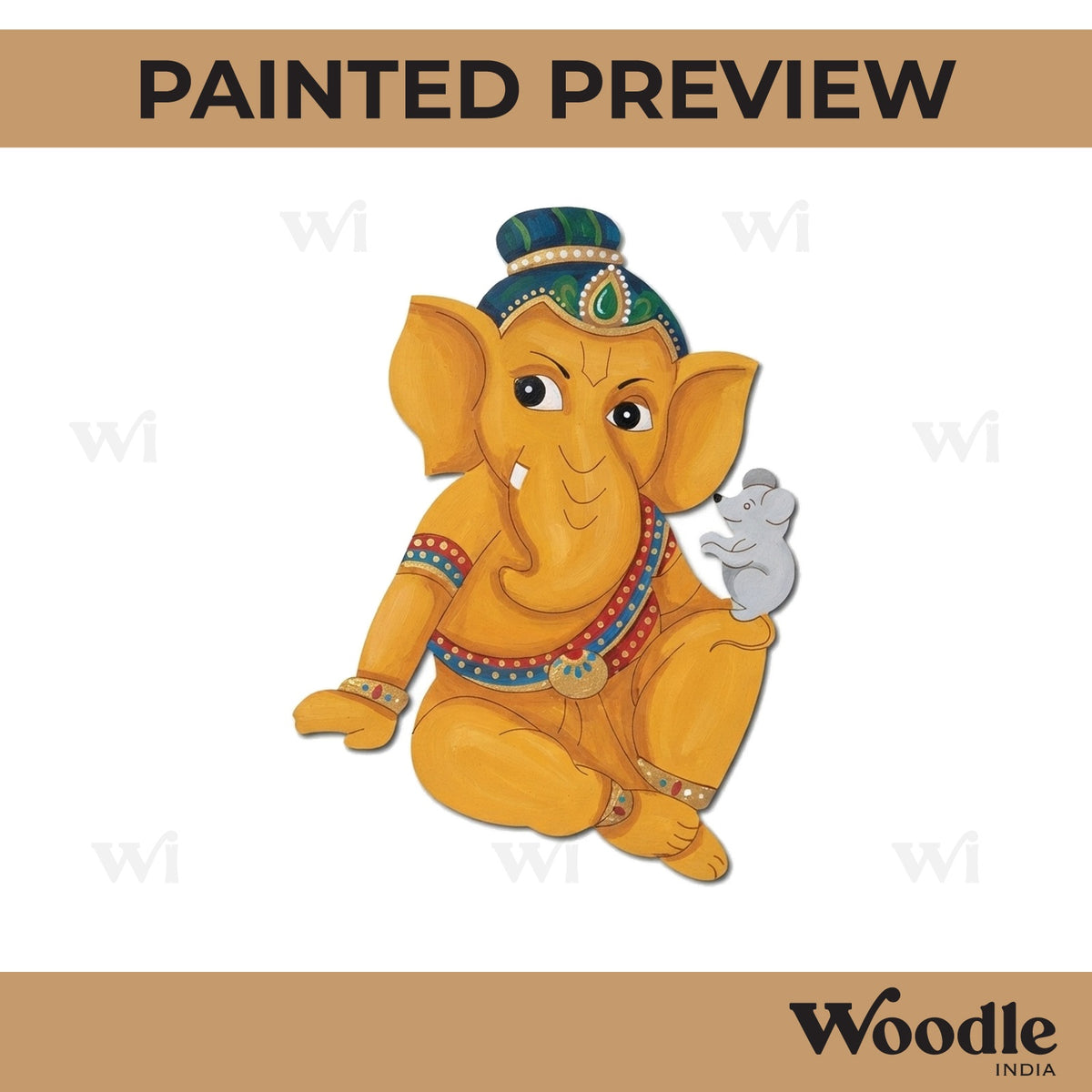 Ganesha Pre Marked MDF Design 34