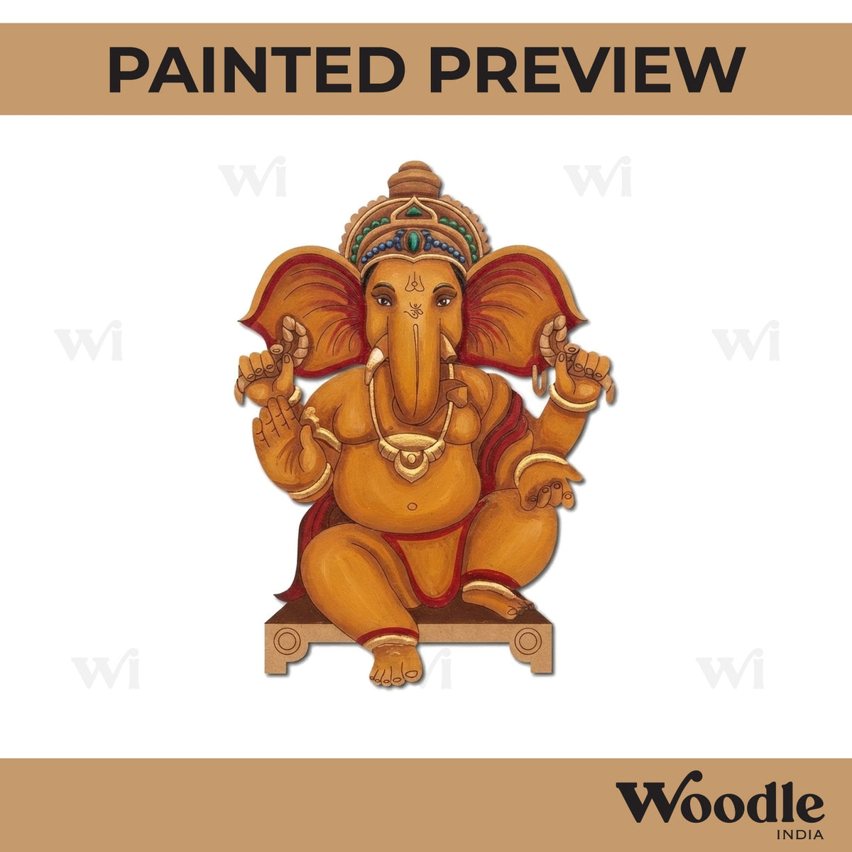 Ganesha Pre Marked MDF Design 39