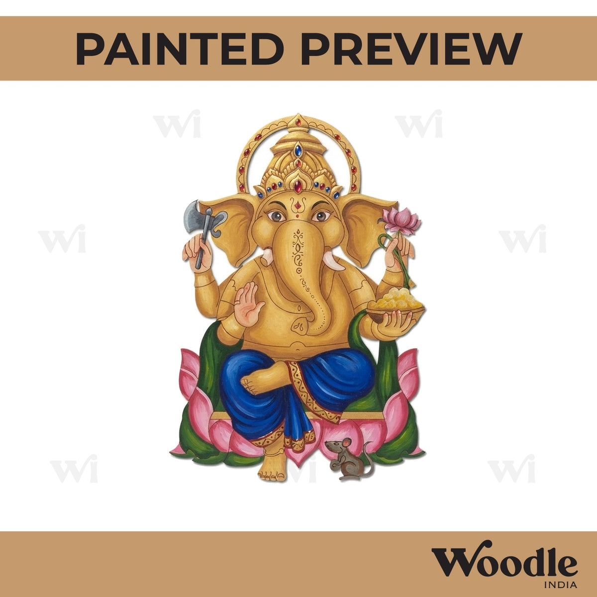 Ganesha Pre Marked MDF Design 41