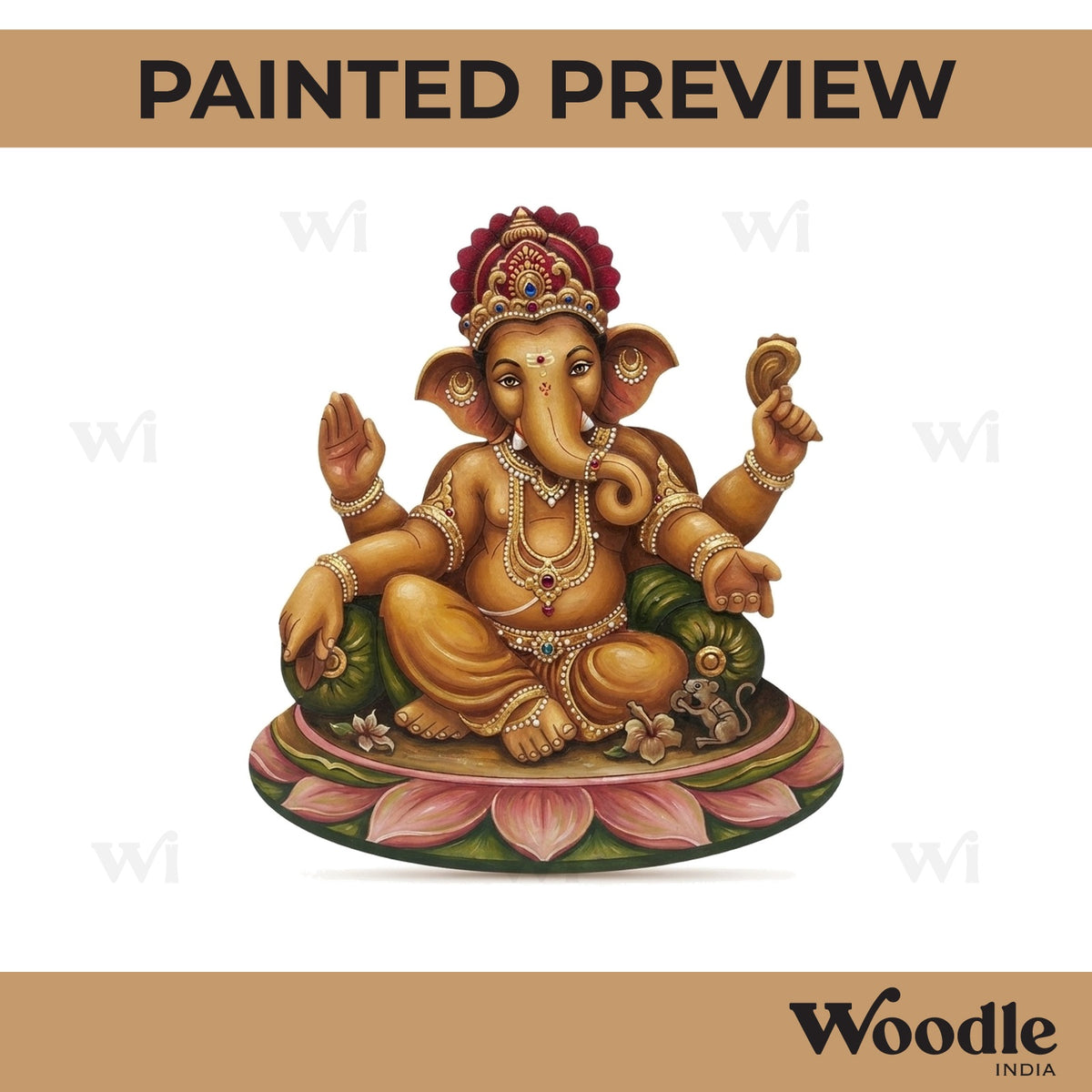 Ganesha Pre Marked MDF Design 42