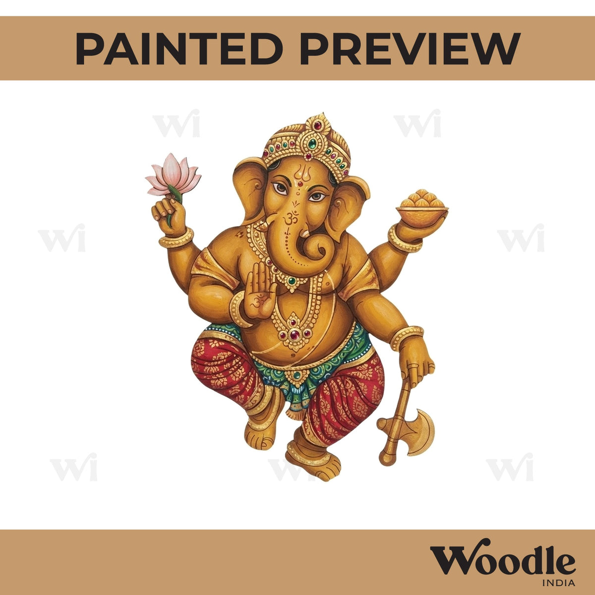 Ganesha Pre Marked MDF Design 44
