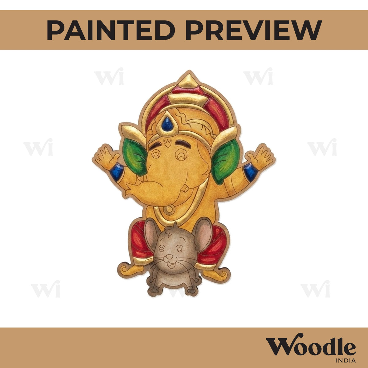 Ganesha Pre Marked MDF Design 59