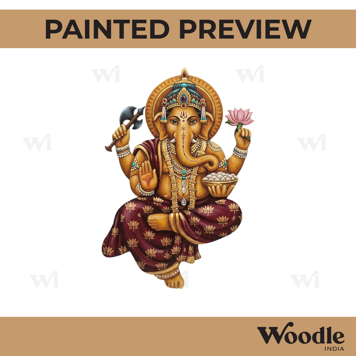 Ganesha Pre Marked MDF Design 63