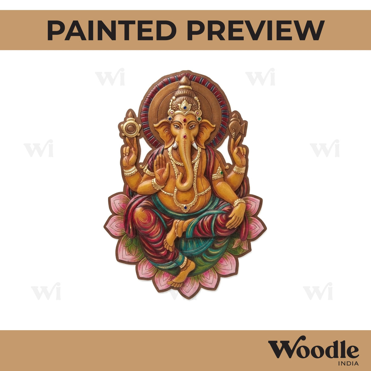 Ganesha Pre Marked MDF Design 72