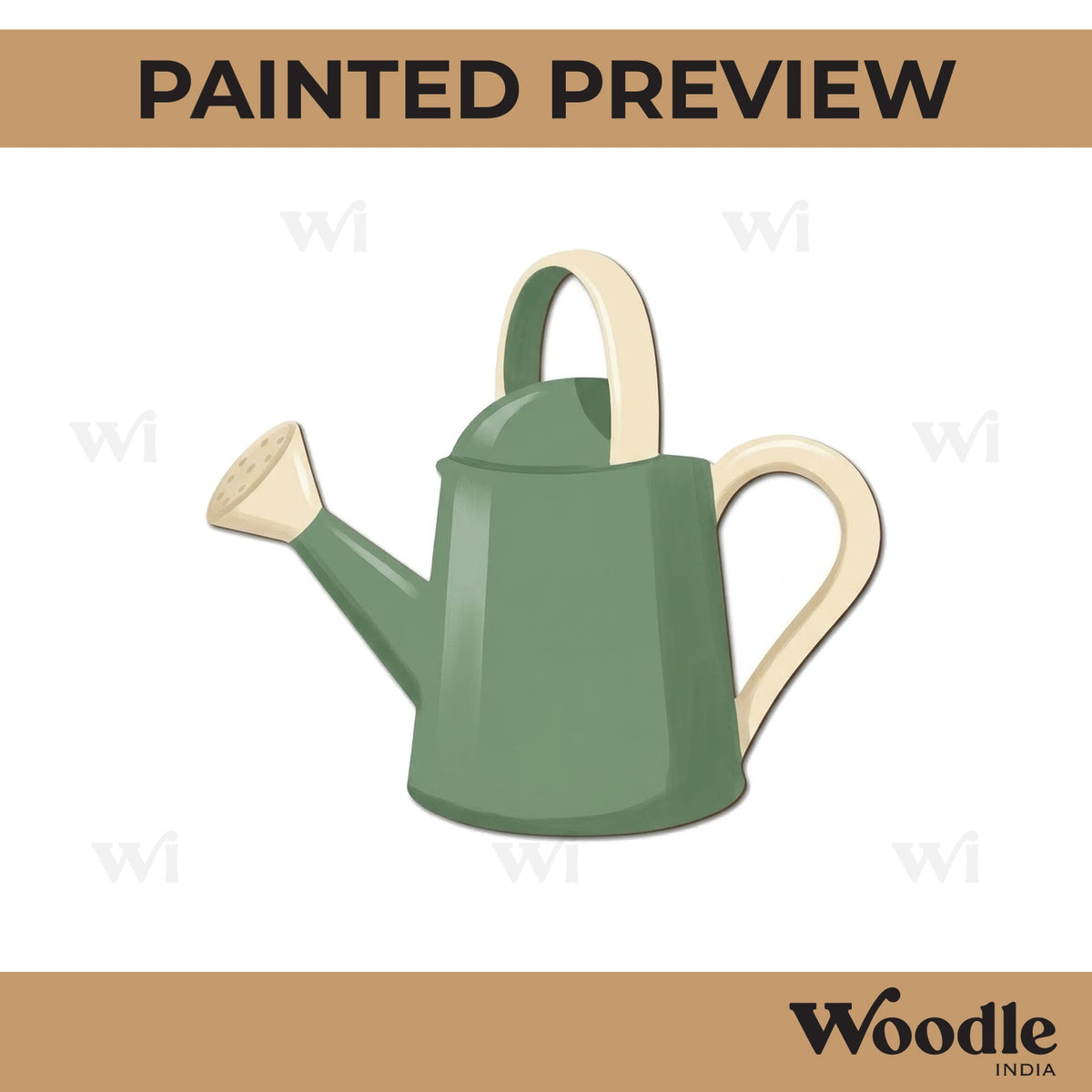 Garden Watering Can Cutout MDF Design 1