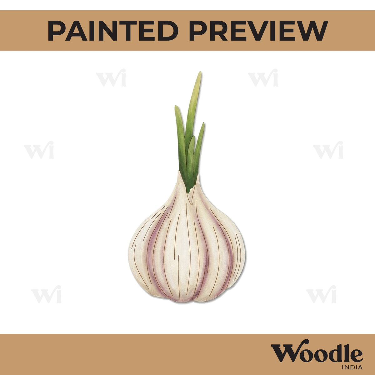 Garlic Pre Marked MDF Design 3