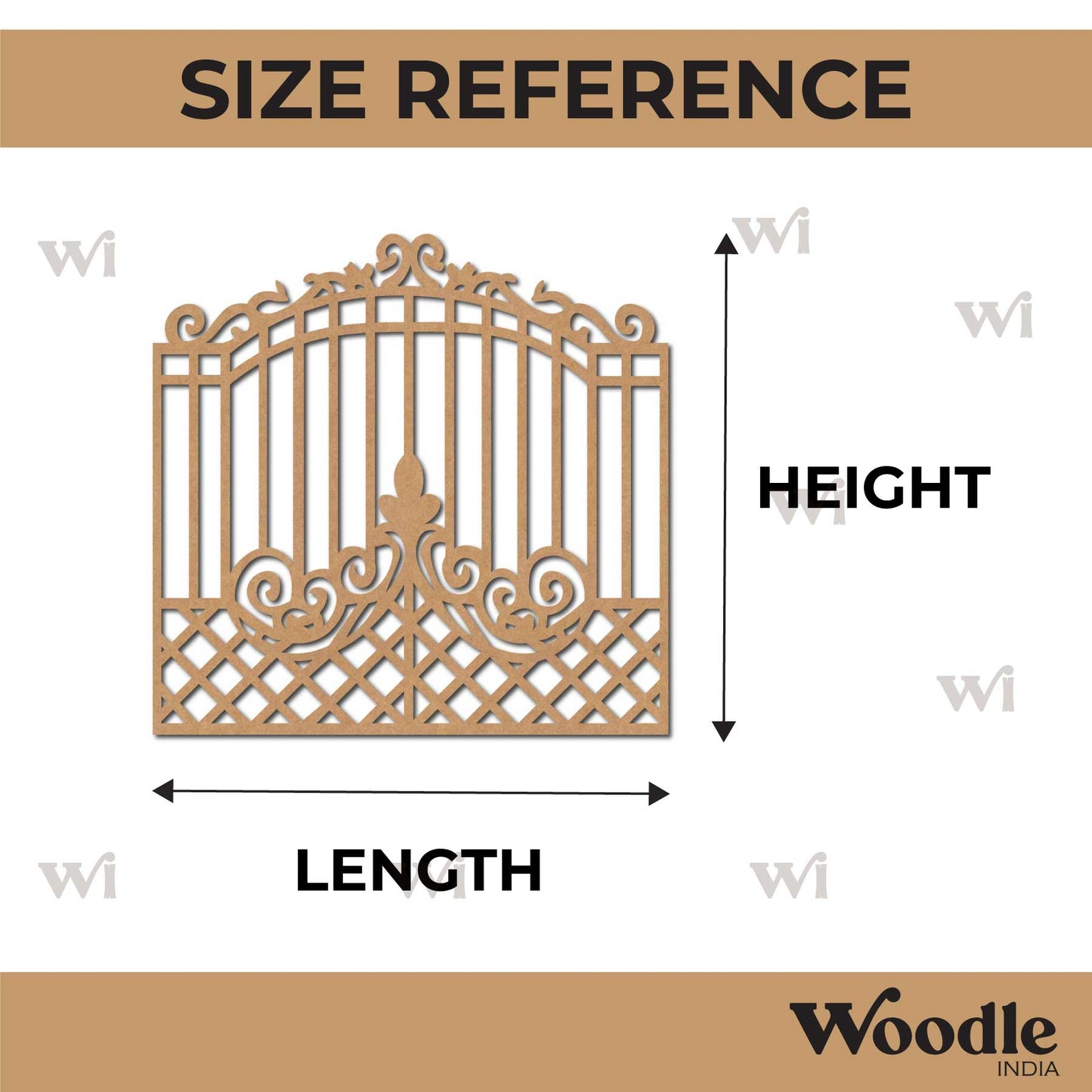 Gate Cutout MDF Design 3