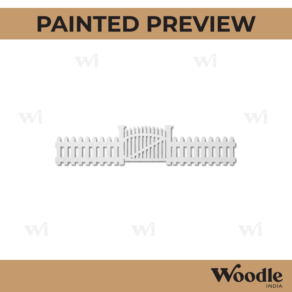 Gate Fence Cutout MDF Design 1