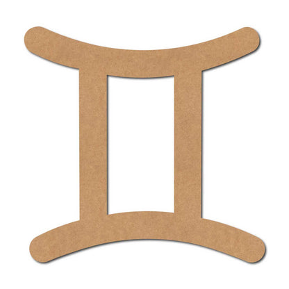 Gemini Zodiac Sign Cutout MDF Design 2