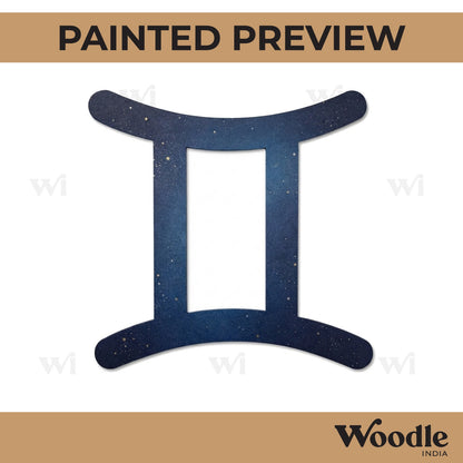 Gemini Zodiac Sign Cutout MDF Design 2