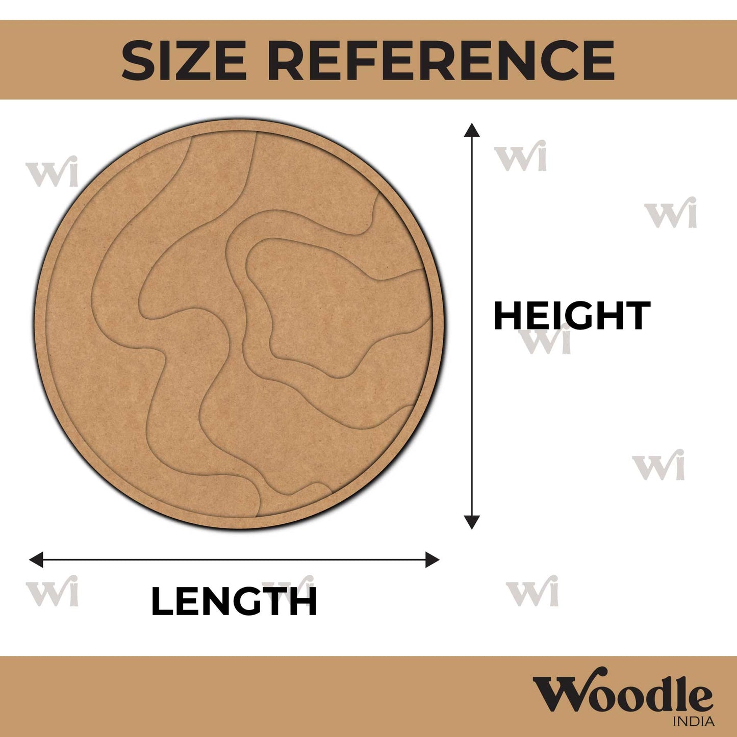 Geode Multi Layered Round MDF Design 1