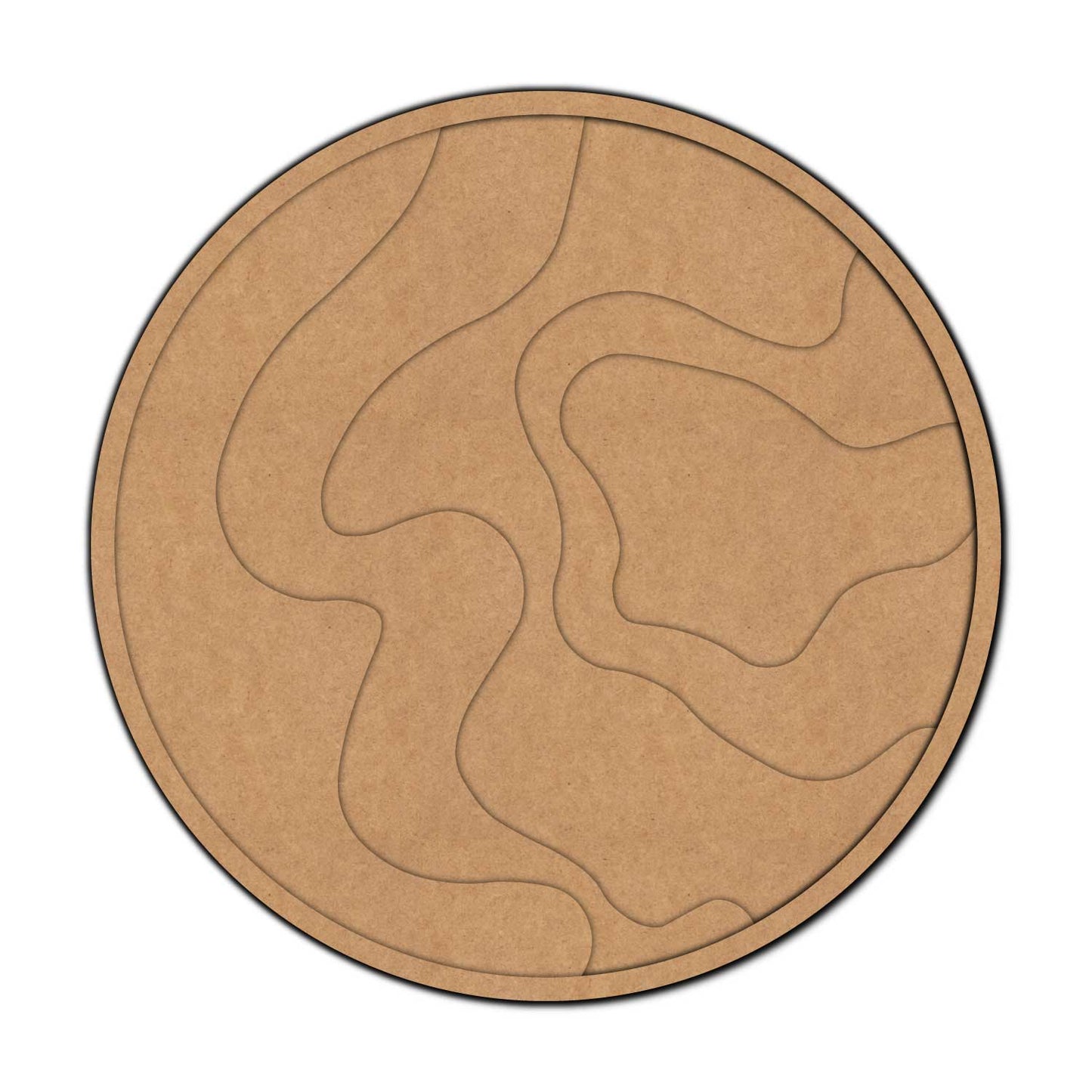 Geode Multi Layered Round MDF Design 1