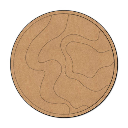 Geode Multi Layered Round MDF Design 1