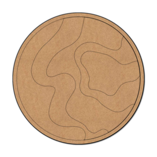 Geode Multi Layered Round MDF Design 1