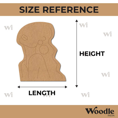 Geometric Woman Pre Marked MDF Design 1