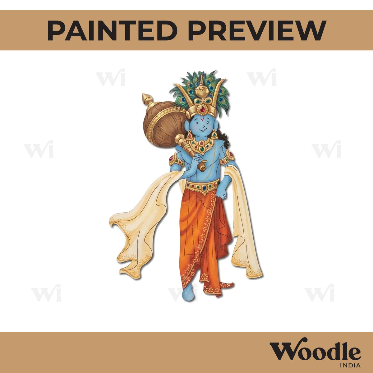 Ghatotkacha Mahabharata Pre Marked MDF Design 1