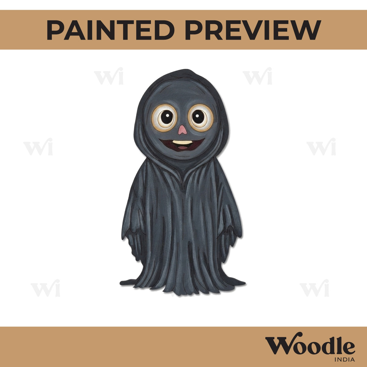 Ghost Halloween Cartoon Pre Marked MDF Design 1